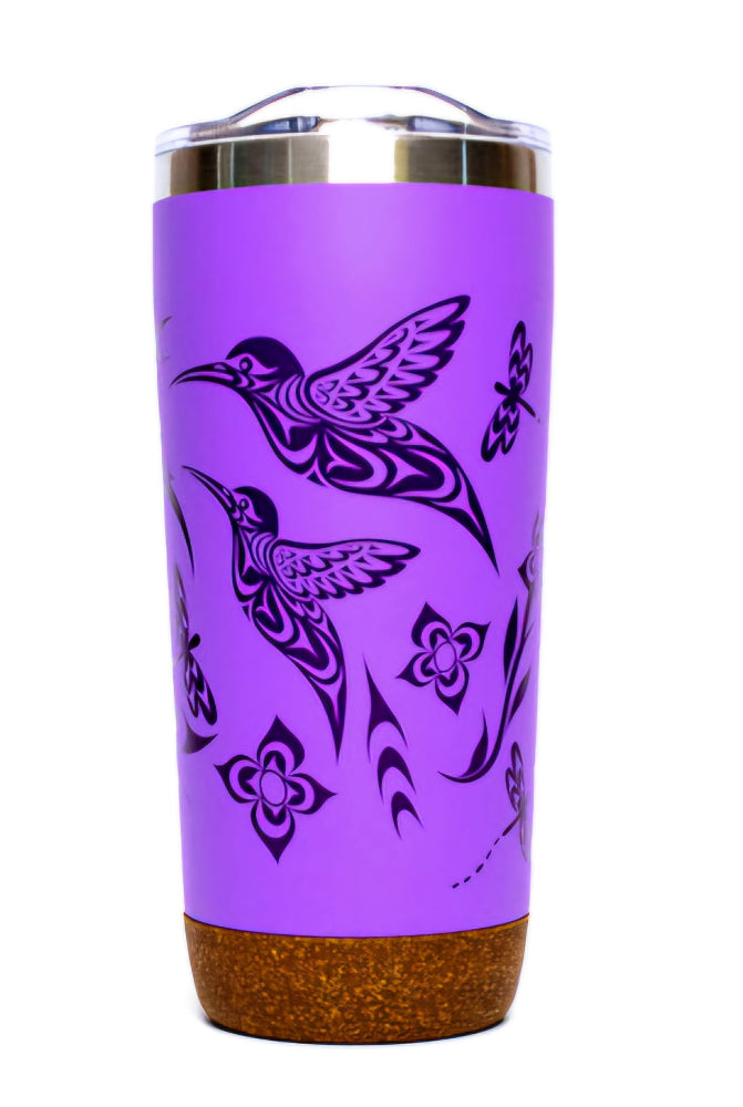 Cork Base Travel Mug - Hummingbird