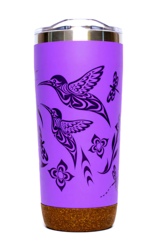 Cork Base Travel Mug - Hummingbird