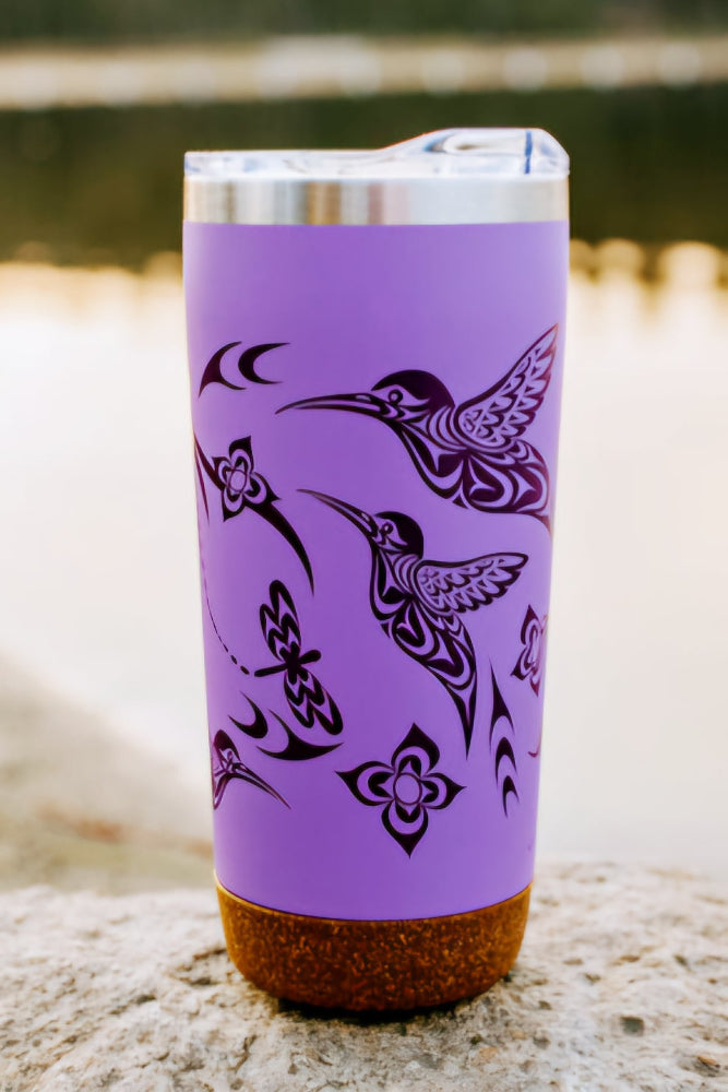 Cork Base Travel Mug - Hummingbird