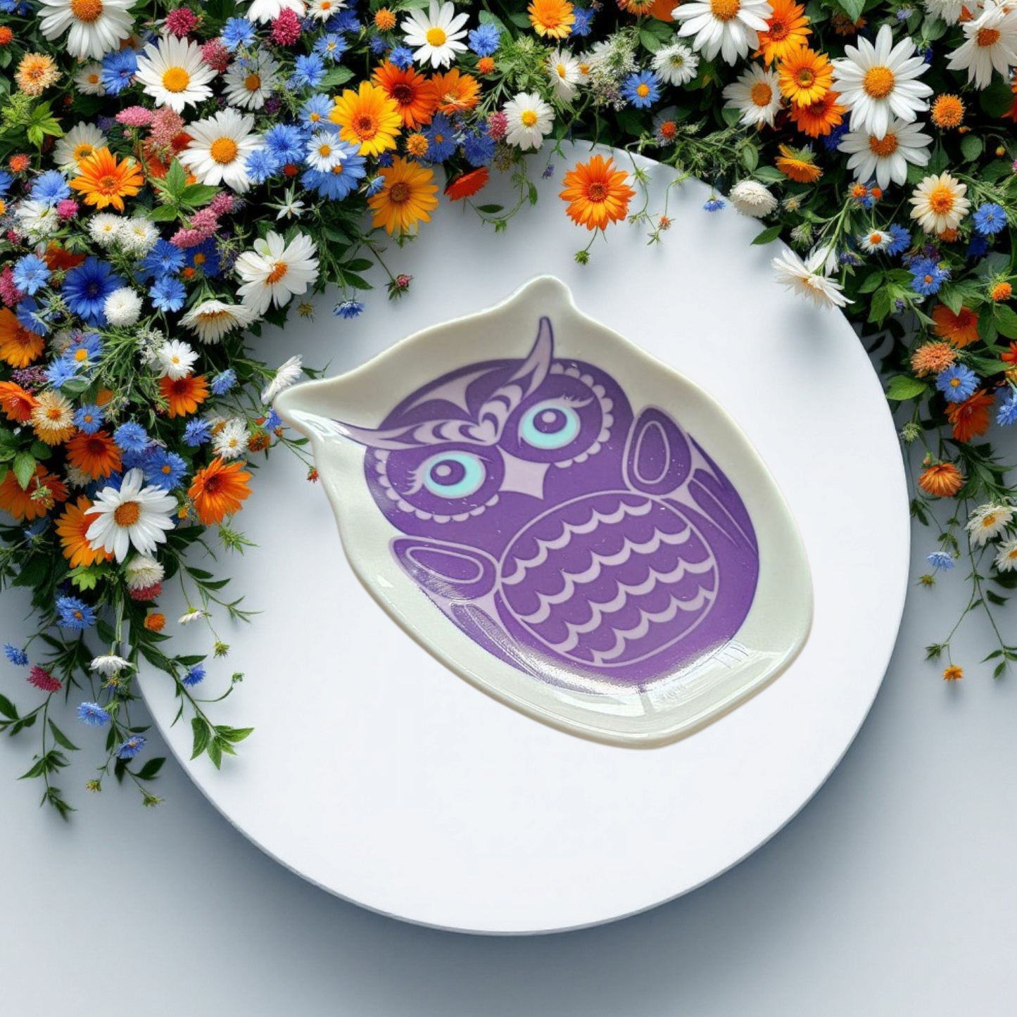 Ceramic Trinket Dish - Owl