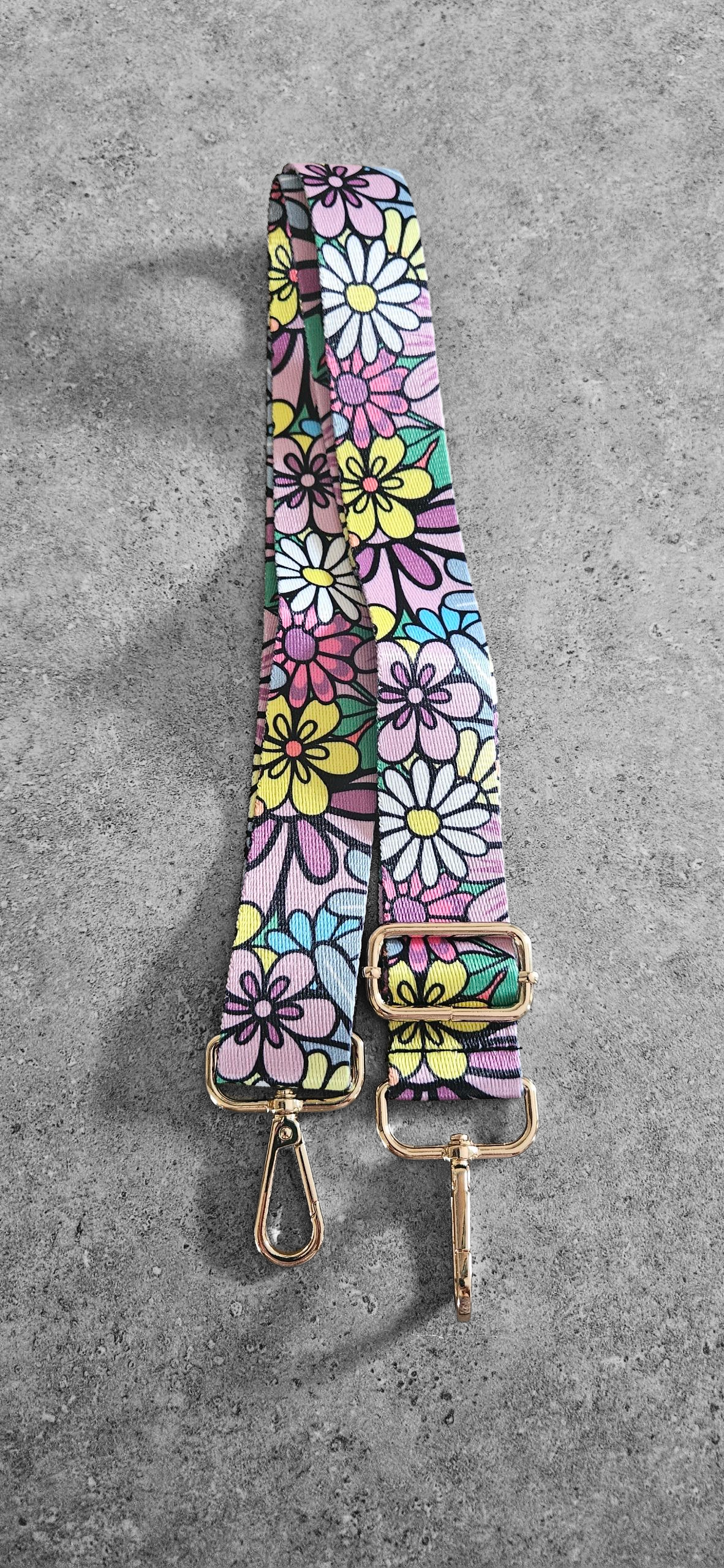 Handbag Straps - Colorful Flowers
