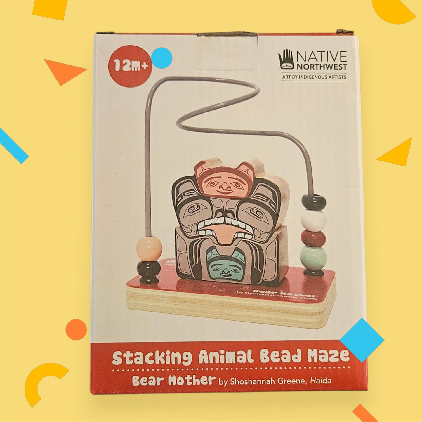 Stacking Animal Bead Maze - Bear Mother