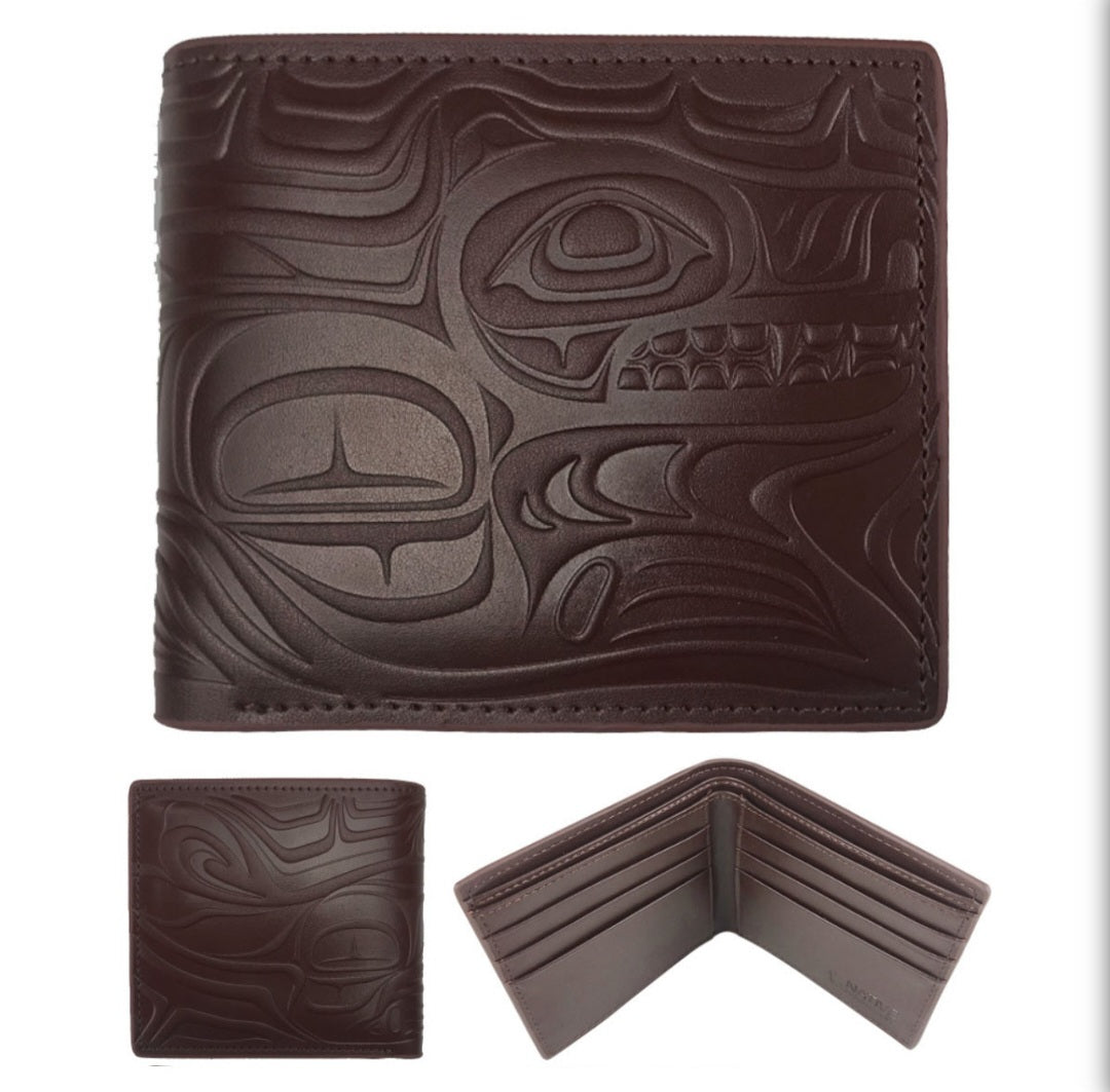 Leather wallet - Brown