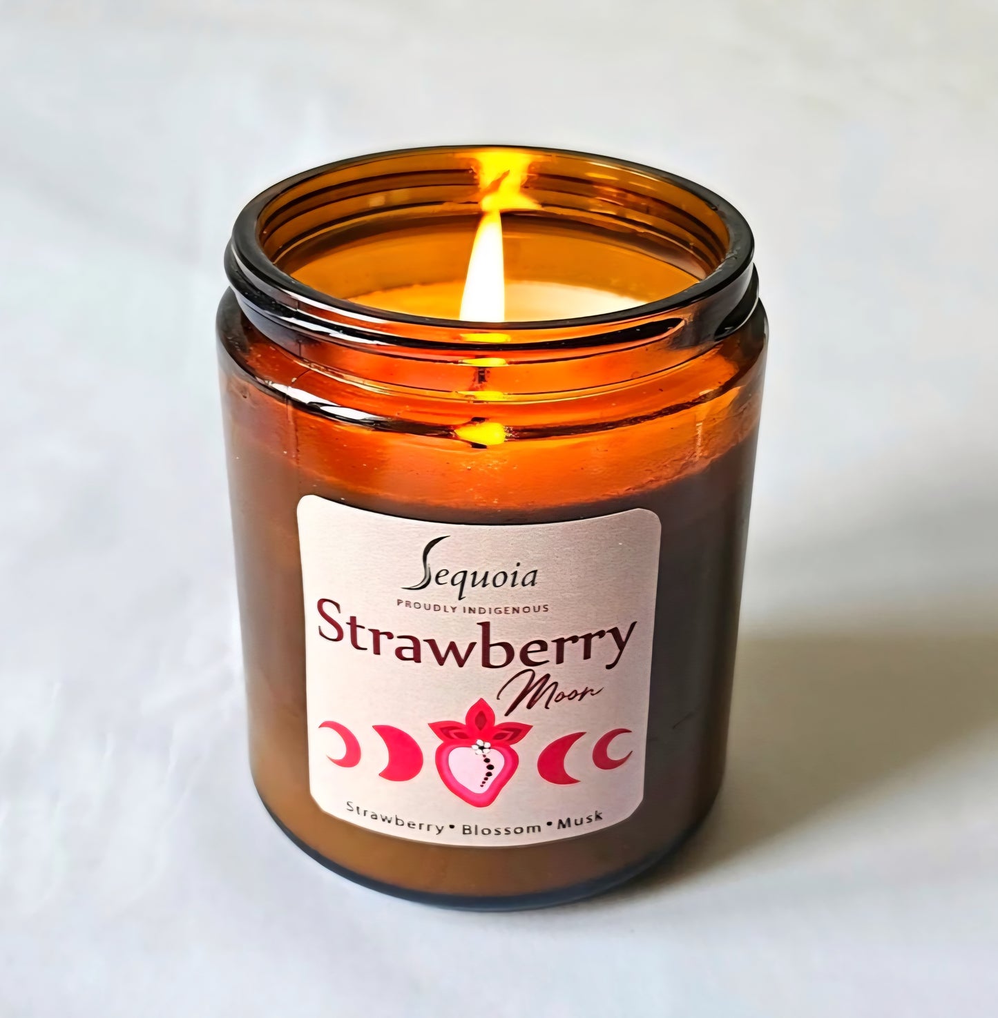 Strawberry Moon Candle