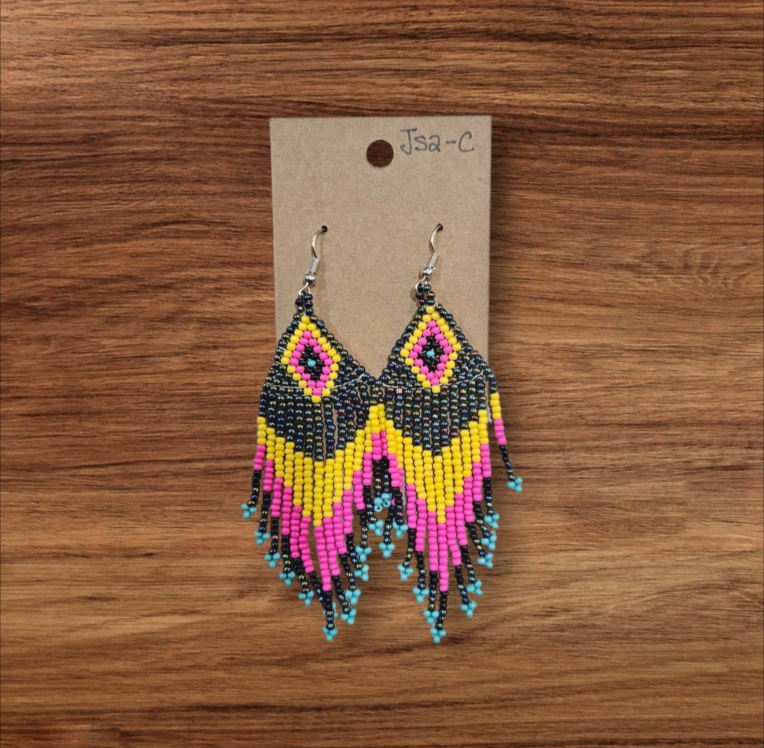 Beaded Earrings-JS2-C