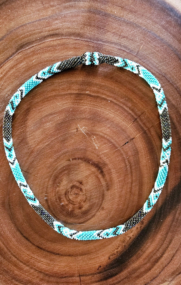 Beaded Crochet Necklace