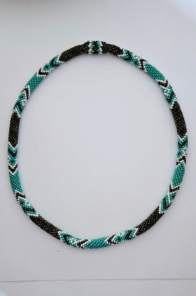 Beaded Crochet Necklace