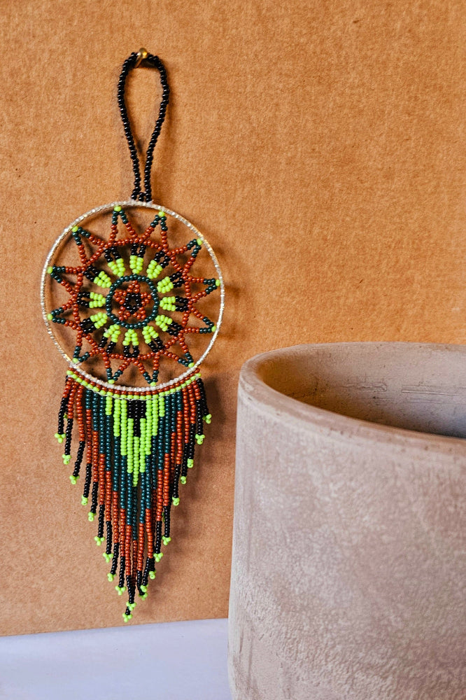 Small Beaded Flat Dream Catchers - B