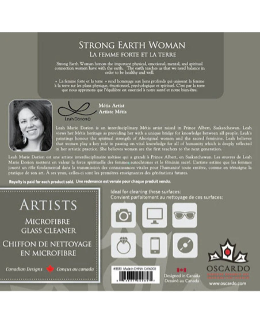 Microfibre Glass Cleaner - Strong Earth Woman