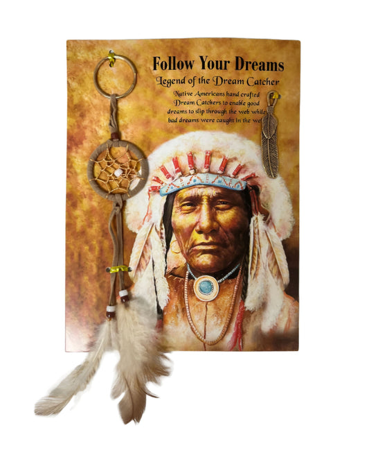 Follow Your Dreams Keychain & Feather Chief