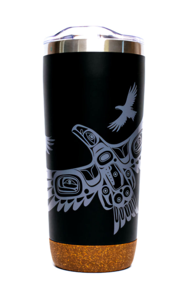 Cork Base Travel Mug - Soaring Eagle
