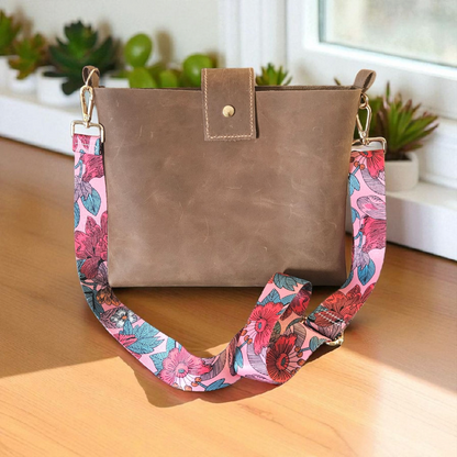 The Perfectly Imperfect Leather Bag 1 snap