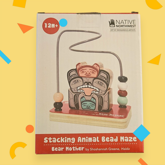 Stacking Animal Bead Maze - Bear Mother
