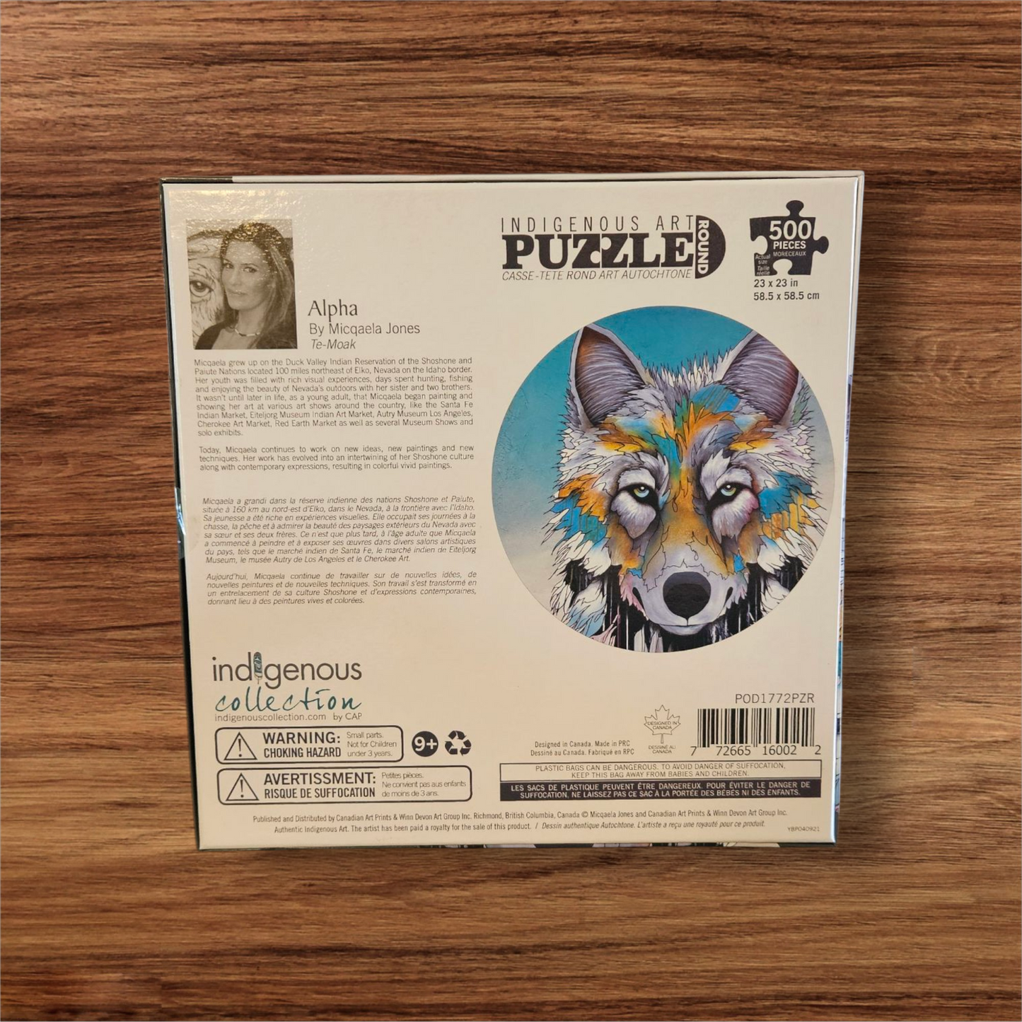 500 Piece Round Puzzle - Alpha
