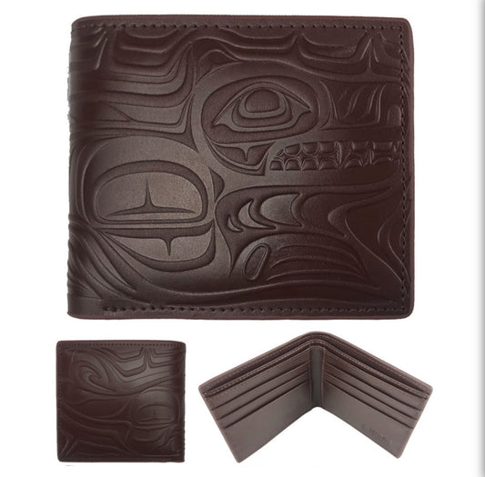 Leather wallet - Brown