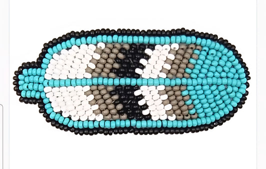 Feather Hair Flip Clip - Teal