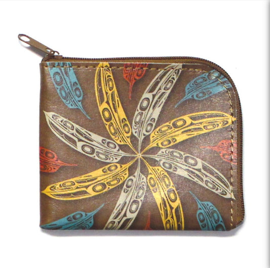 Coin Purse - Raven Feathers