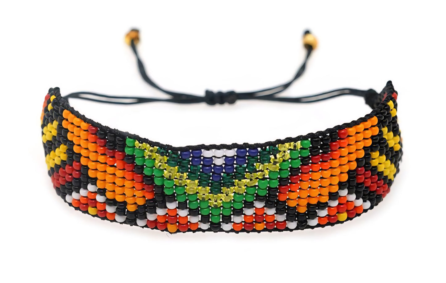 Handmade Beaded Flat Bracelet - HBB-O