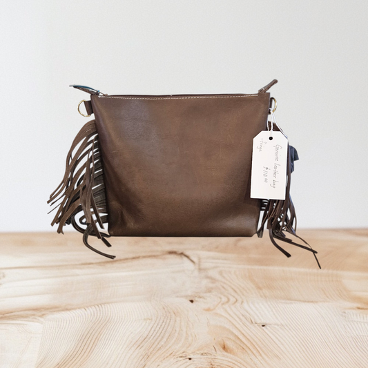 Leather Fringe Bag