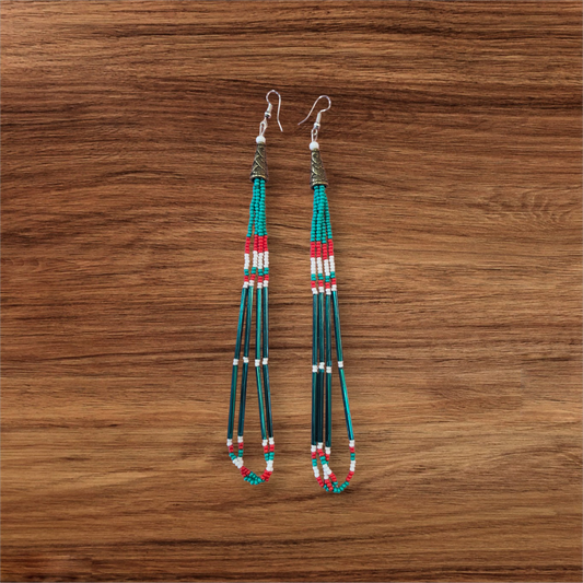 1-5.5C Beaded dangle earrings