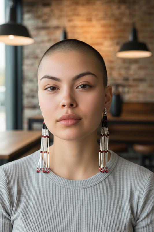 3-5.5 C Beaded Dangle Earrings