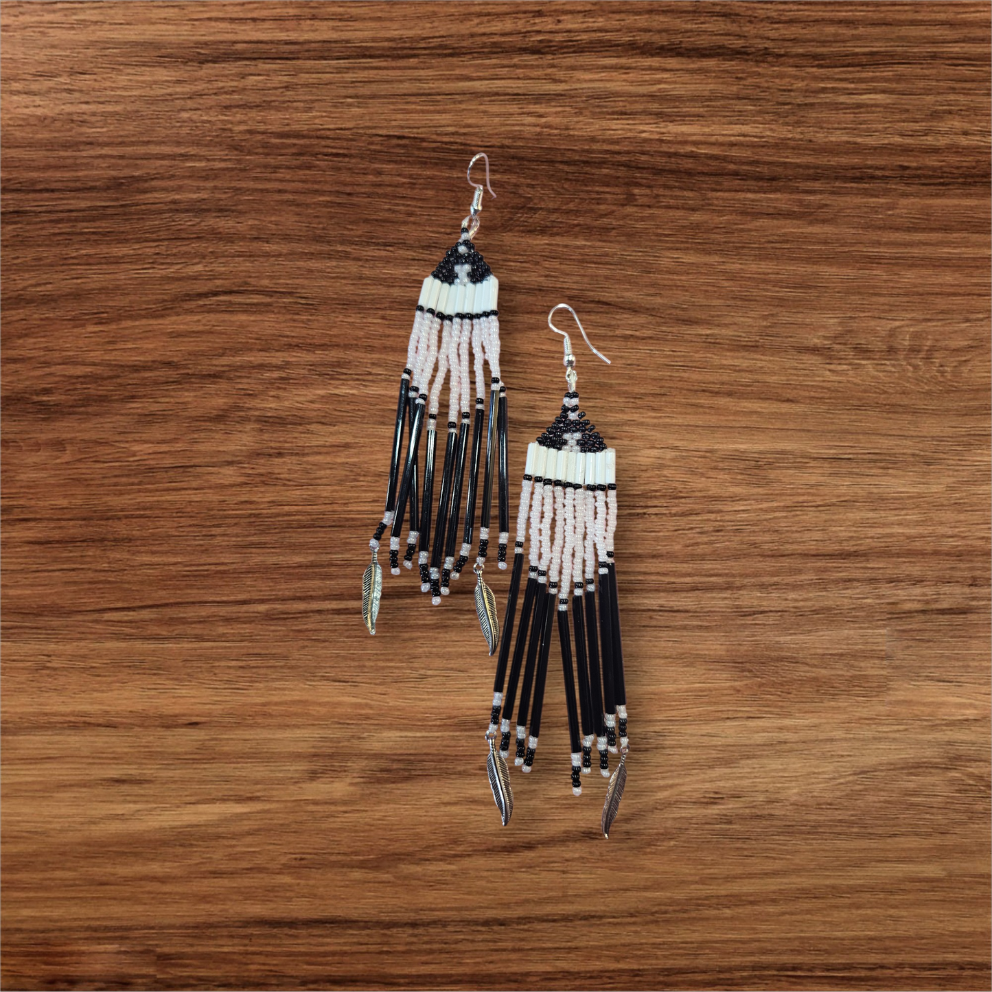 9-3.5 C Beaded Fringe Earrings