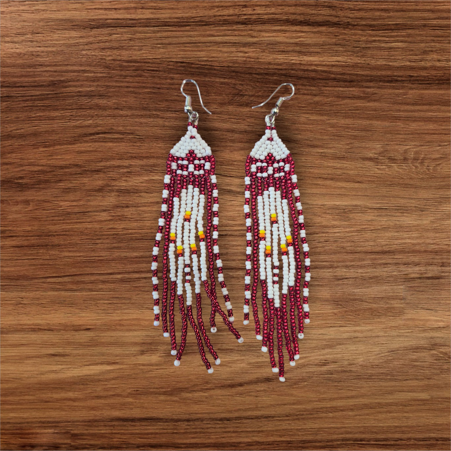 10-3.5 C Beaded Fringe Earrings