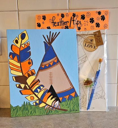 Art Kit - Feather & tipi