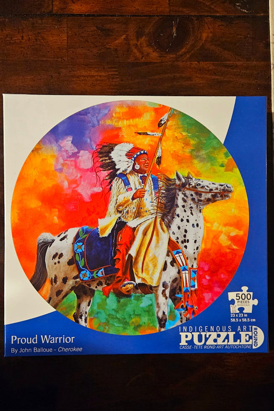 500 Round Puzzle " Proud Warrior"