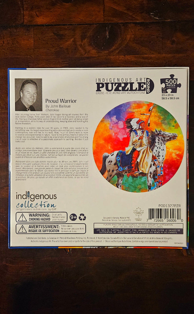500 Round Puzzle " Proud Warrior"