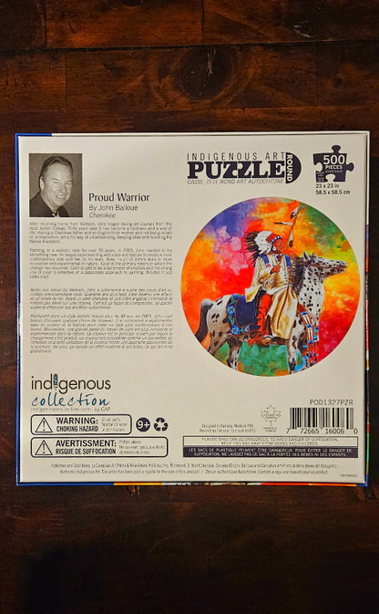 500 Round Puzzle " Proud Warrior"