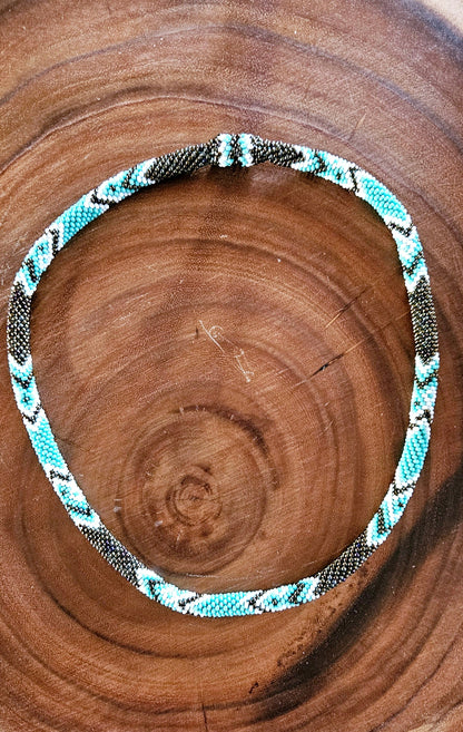 Beaded Crochet Necklace