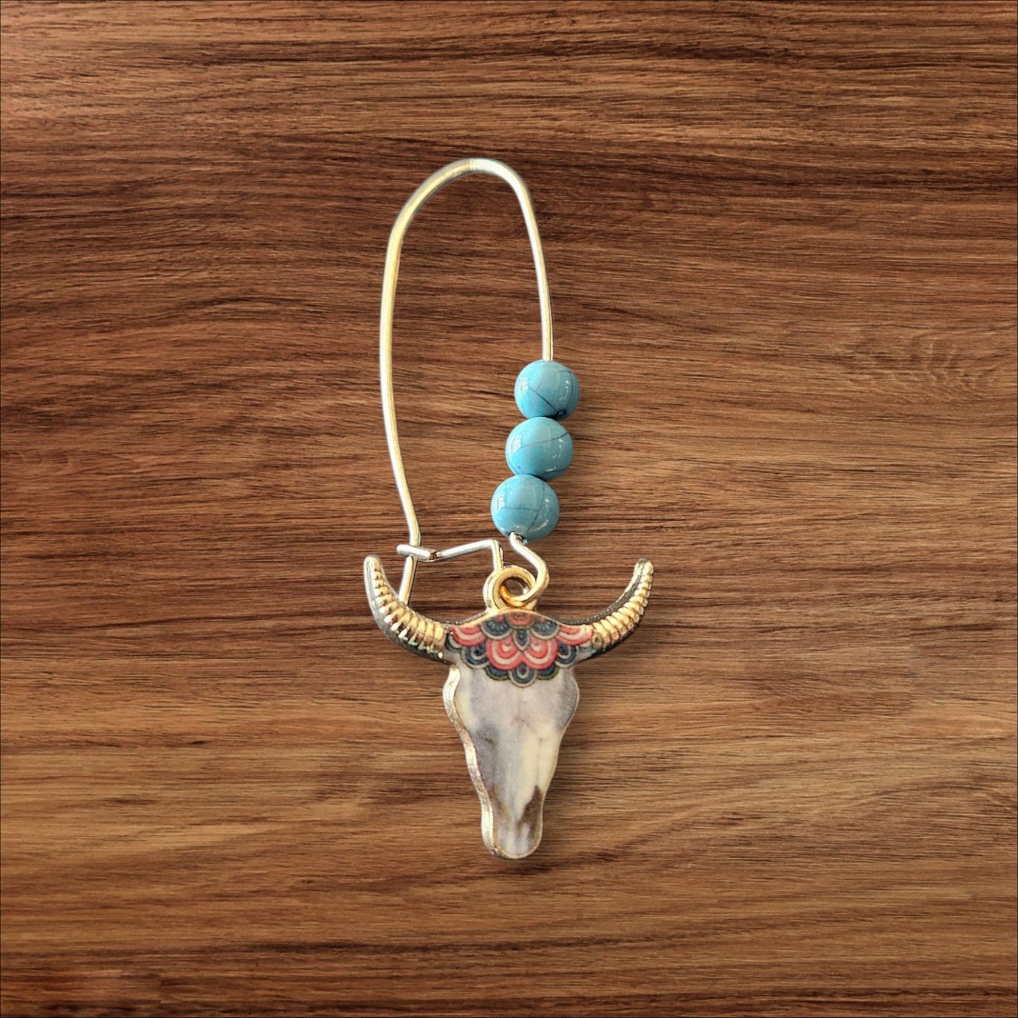 56 Bull/Turquoise Earrings