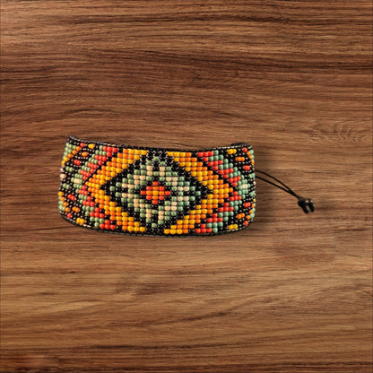 BT Handmade Beaded Flat Bracelet