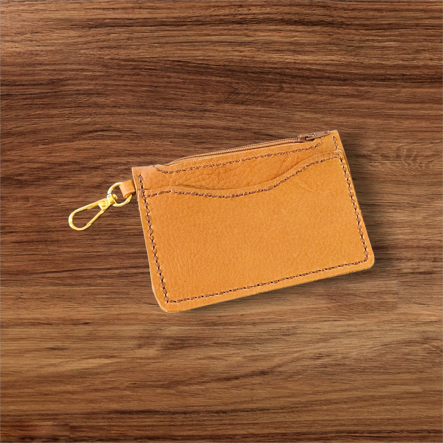 Leather Coin Purse- light brown