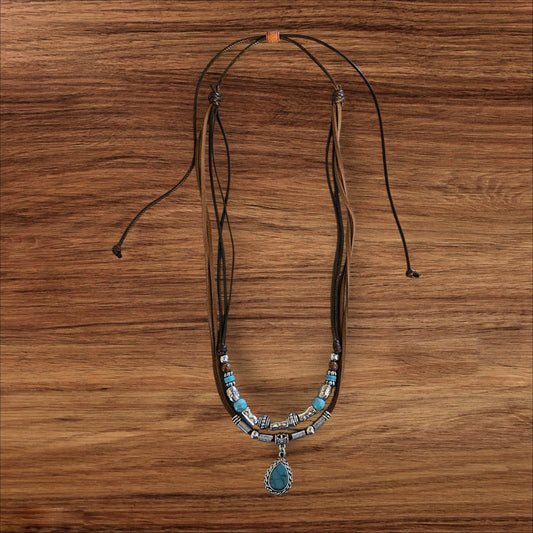 FT Silver Turquoise Necklace